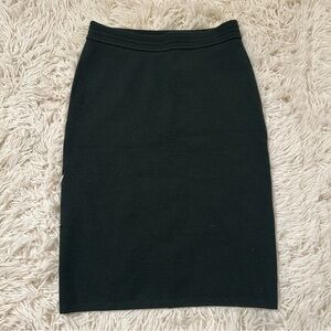 Alaia Knit Mini Pencil Skirt in dark green size S